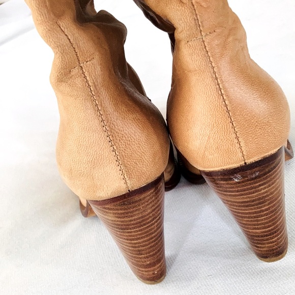 Quality genuine leather slouch knee-high Boots w turnover top▪️SIZE 41 - Picture 6 of 14